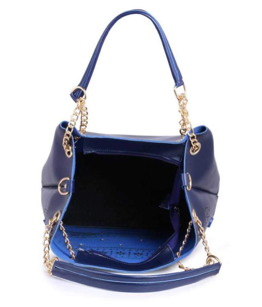 navy blue shoulder handbag