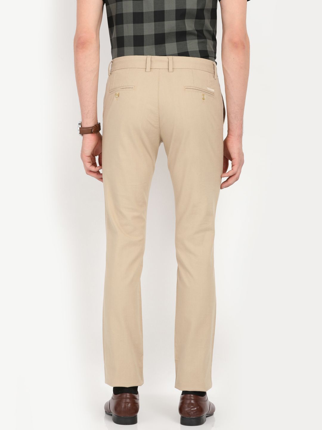 slim fit khaki cargo pants