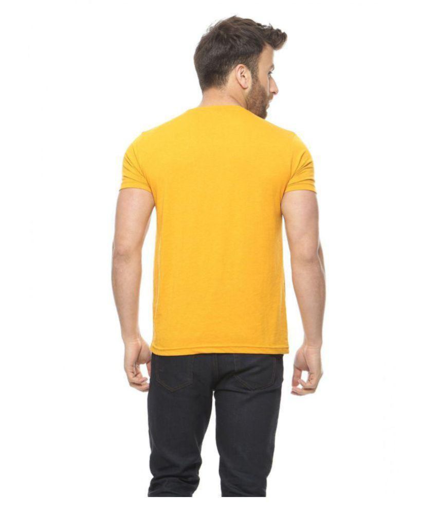 Lime Yellow Half Sleeve TShirt Pack of 1 Buy Lime Yellow Half Sleeve