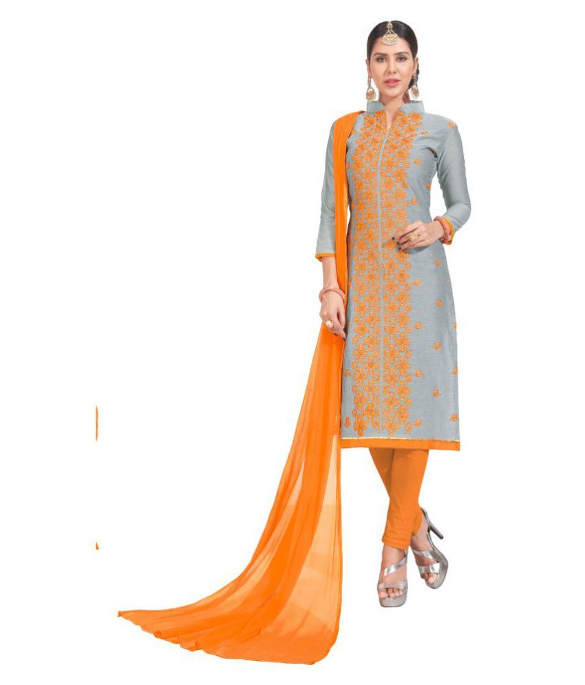 chanderi gown