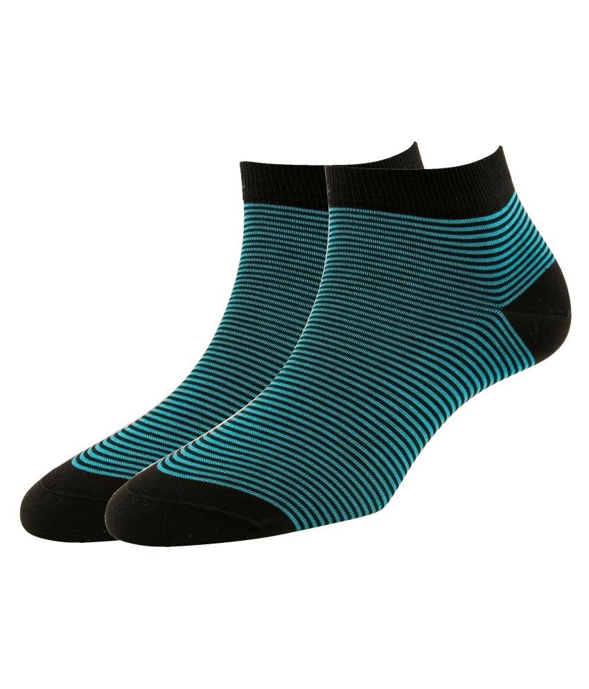 Cotstyle Women's Pin Stripe Ankle Socks (890430430623_Turquoise): Buy ...
