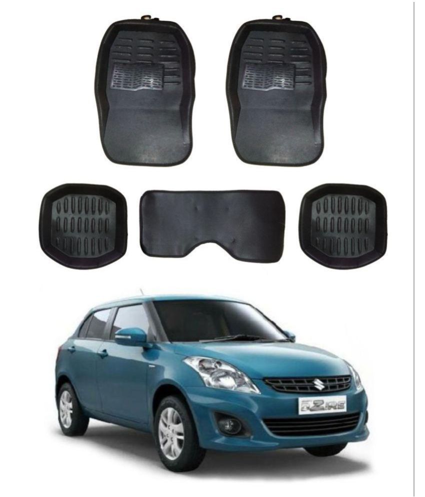 Trigcars Car Carpet Black Car Floor Foot Mats For Maruti Suzuki