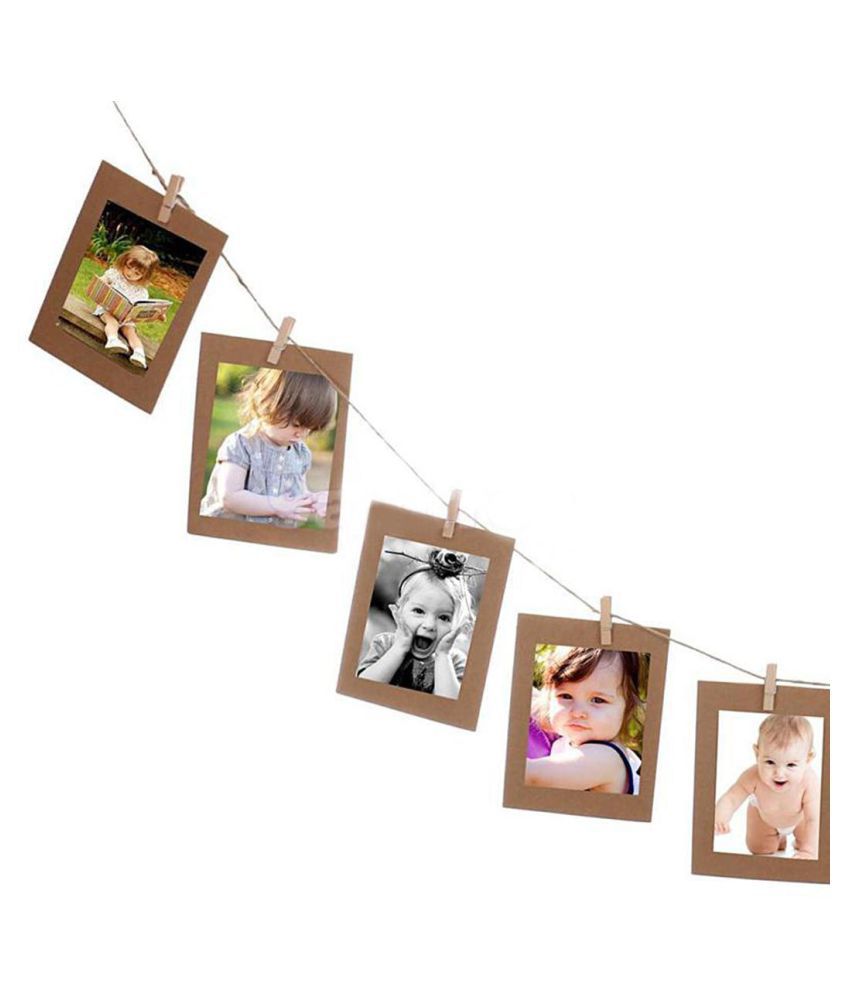 Diy Paper Photo Wall Art Picture Hanging Album Frame With Rope Clips Buy Diy Paper Photo Wall Art Picture Hanging Album Frame With Rope Clips At Best Price In India On Snapdeal