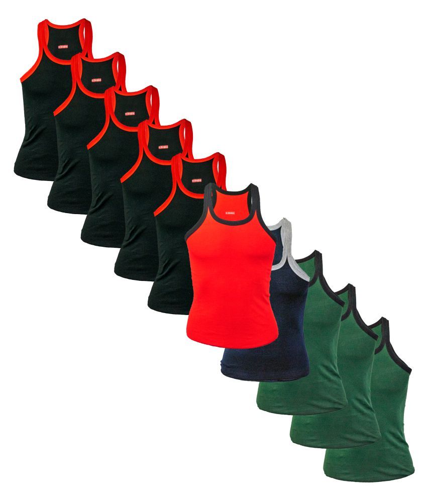 Rupa Multi Sleeveless Vests Pack of 10 Buy Rupa Multi Sleeveless