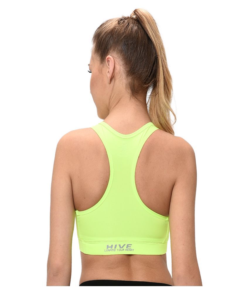     			Elina Polyester Sports Bra - Green