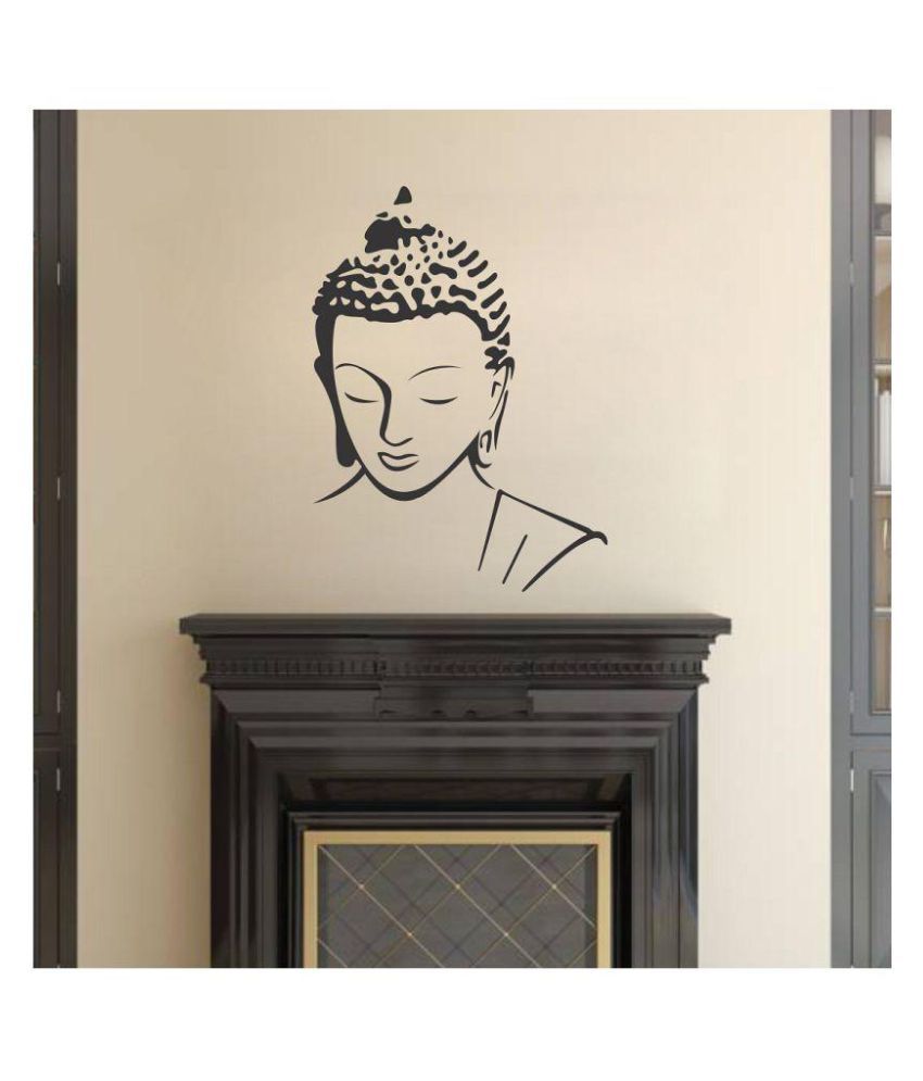     			Wallzone Budha Religious & Inspirational Sticker ( 80 x 60 cms )