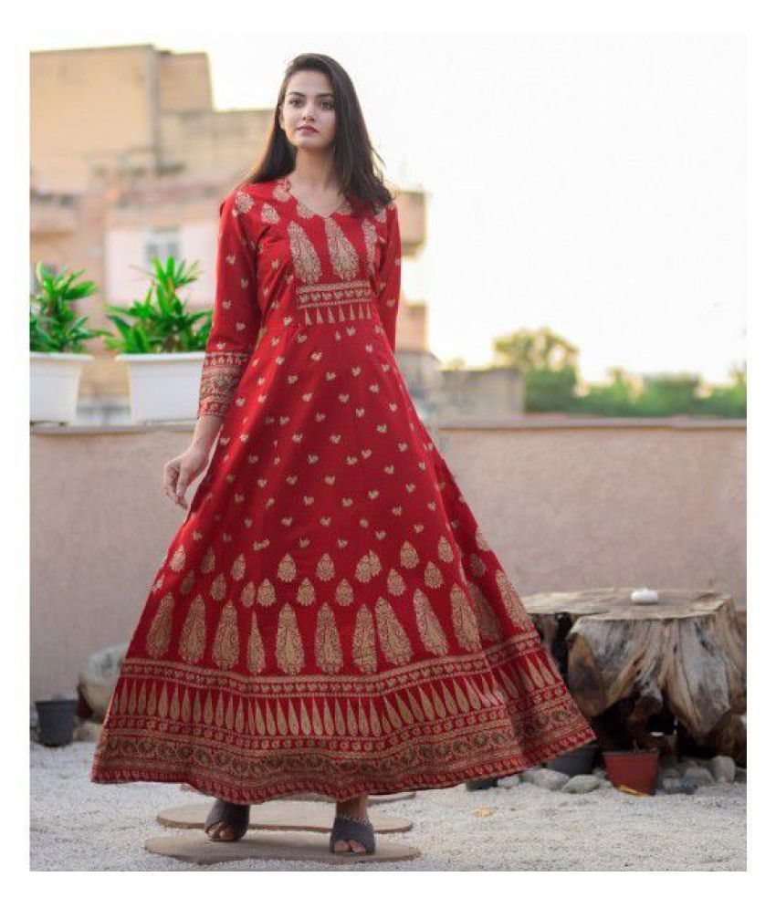 Lee Moda  Pink Rayon Womens Anarkali Kurti  Pack of 1  Price in India   Buy Lee Moda  Pink Rayon Womens Anarkali Kurti  Pack of 1  Online at  Snapdeal