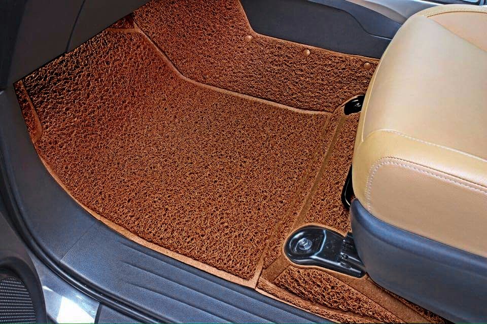 Autofurnish 7d Curly Car Floor Mats For Tata Harrier 2019 Tan