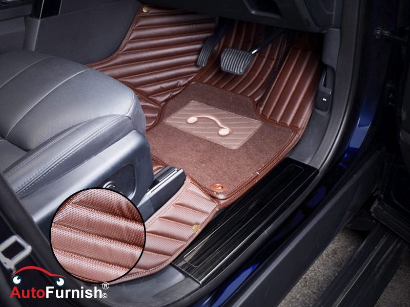 Autofurnish 7D Carbon Fiber Style Car Mats For Volkswagen Jetta