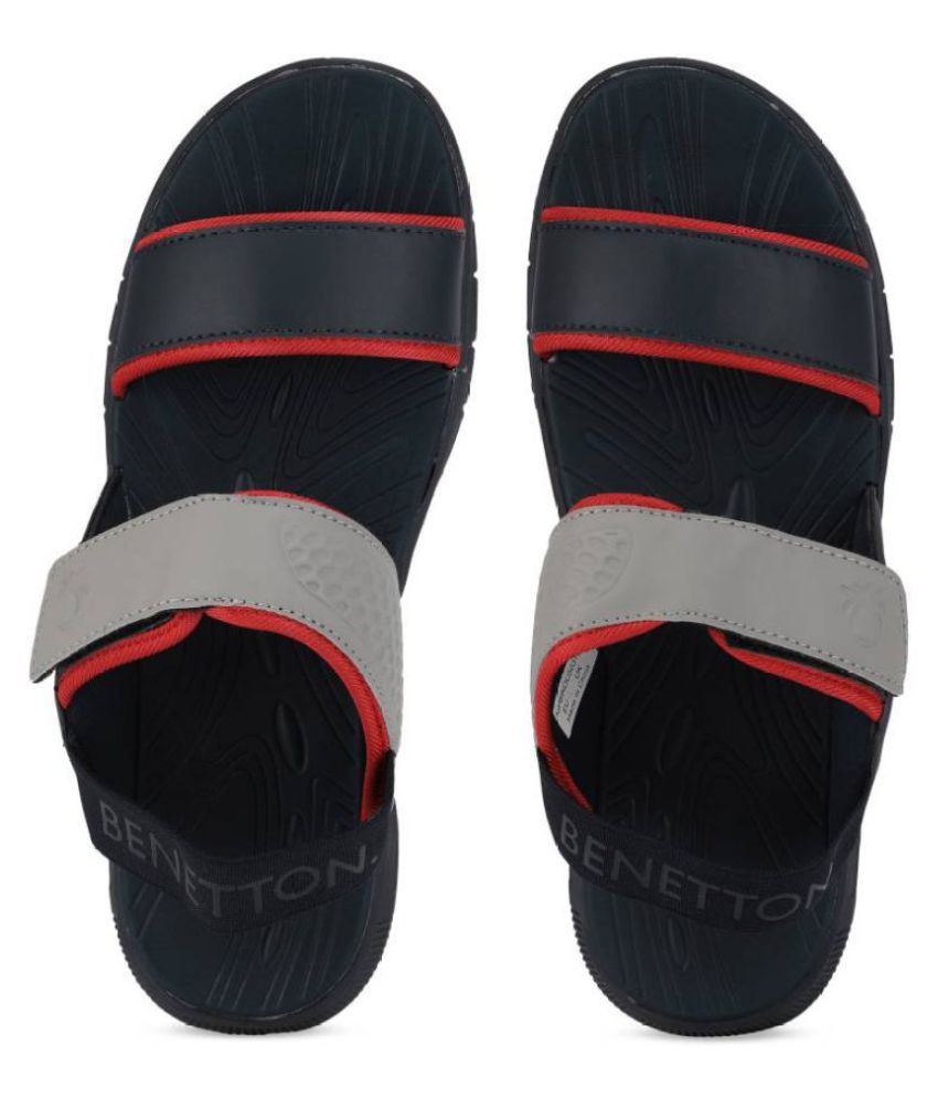 united colors of benetton men's leather sandals and floaters