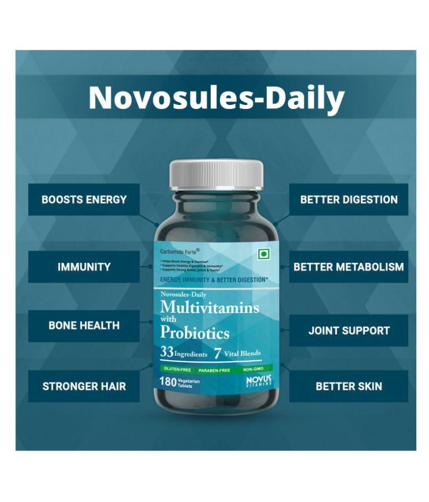 Novosules Gold Multivitamin for Men and Women with Probiotics