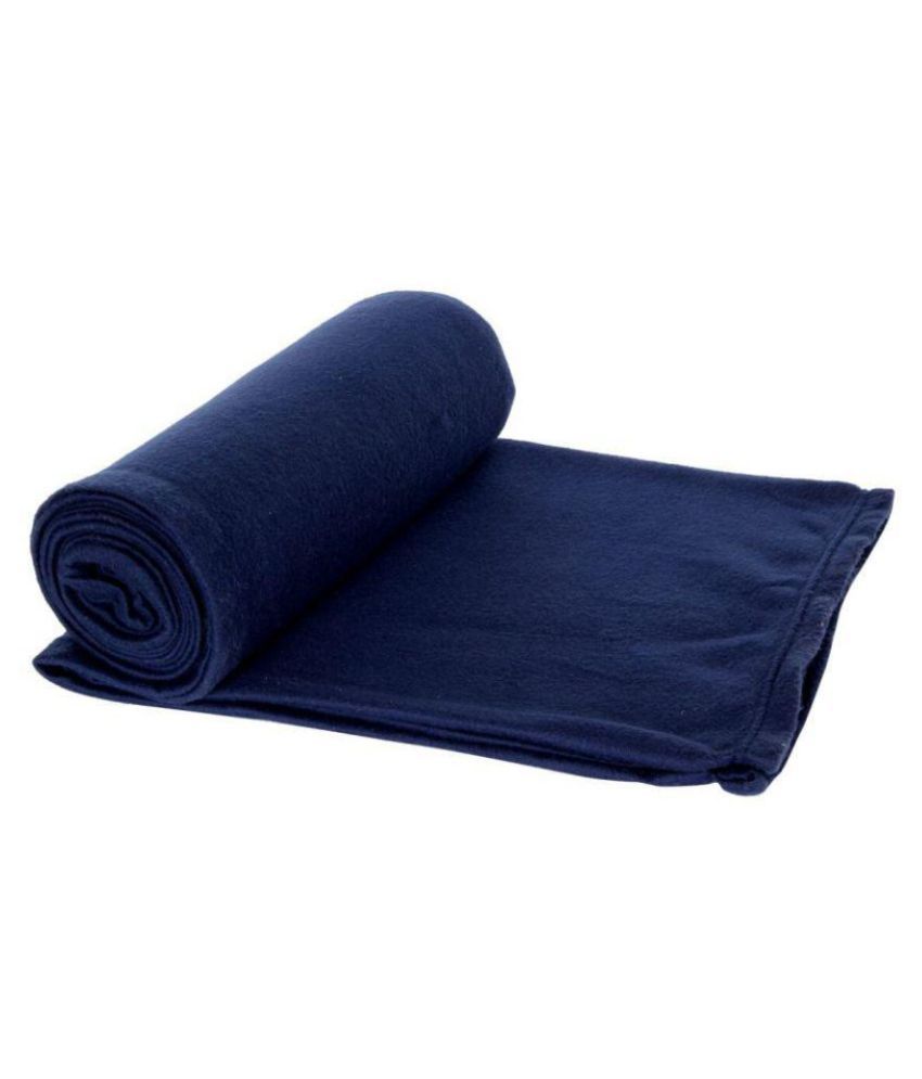 Aazeem Single Polar Fleece Plain Blanket Buy Aazeem Single Polar