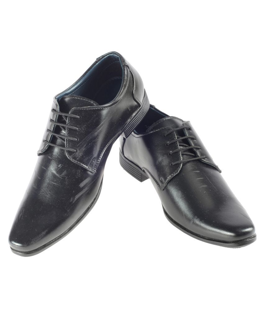 khadims formal black shoes