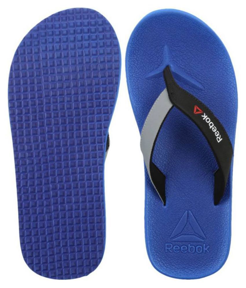 Reebok Blue Thong Flip Flop Price in India- Buy Reebok Blue Thong Flip ...