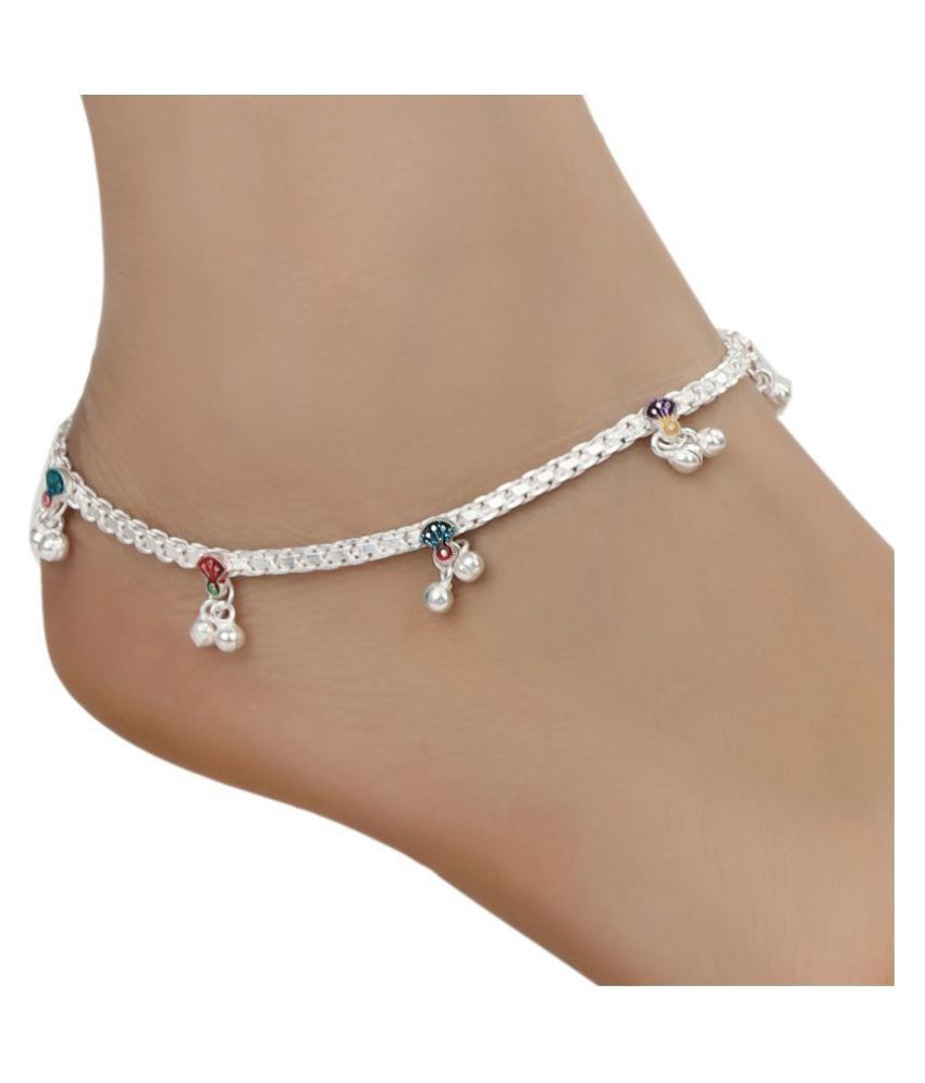 silver leg chain for girls