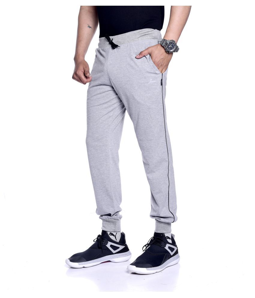 grey cotton joggers