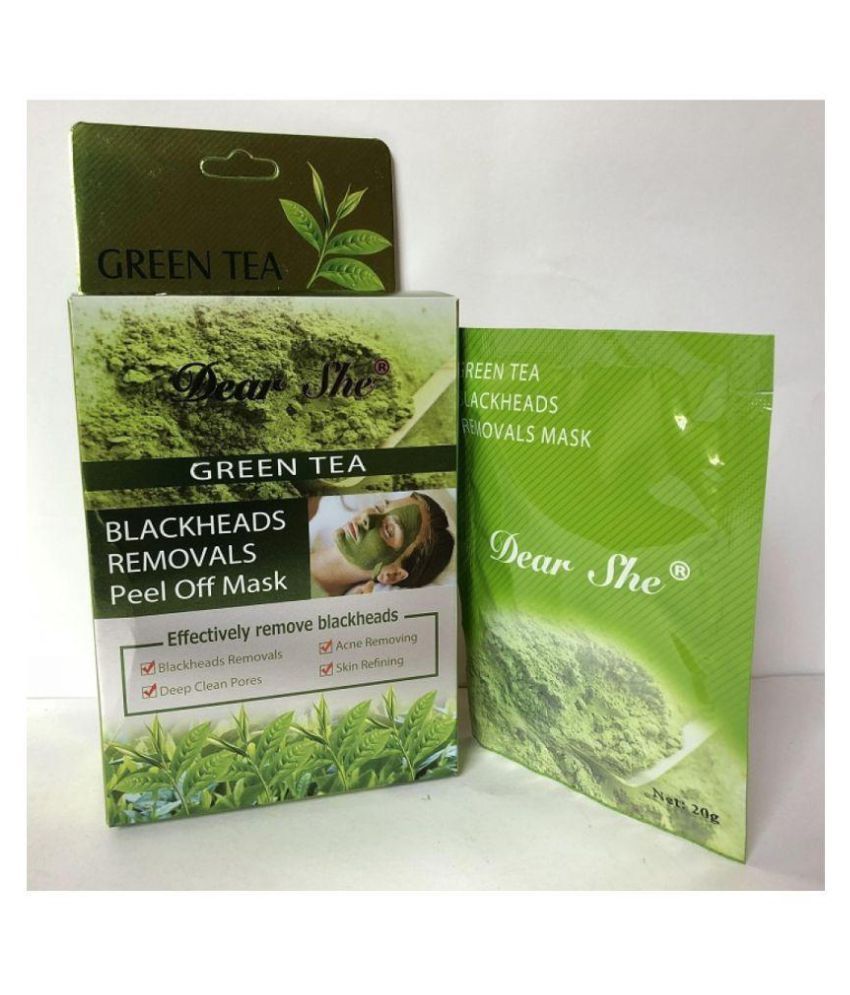 Dear She Green Tea Face Peel Masks 60 gm Pack of 3 Buy Dear She Green