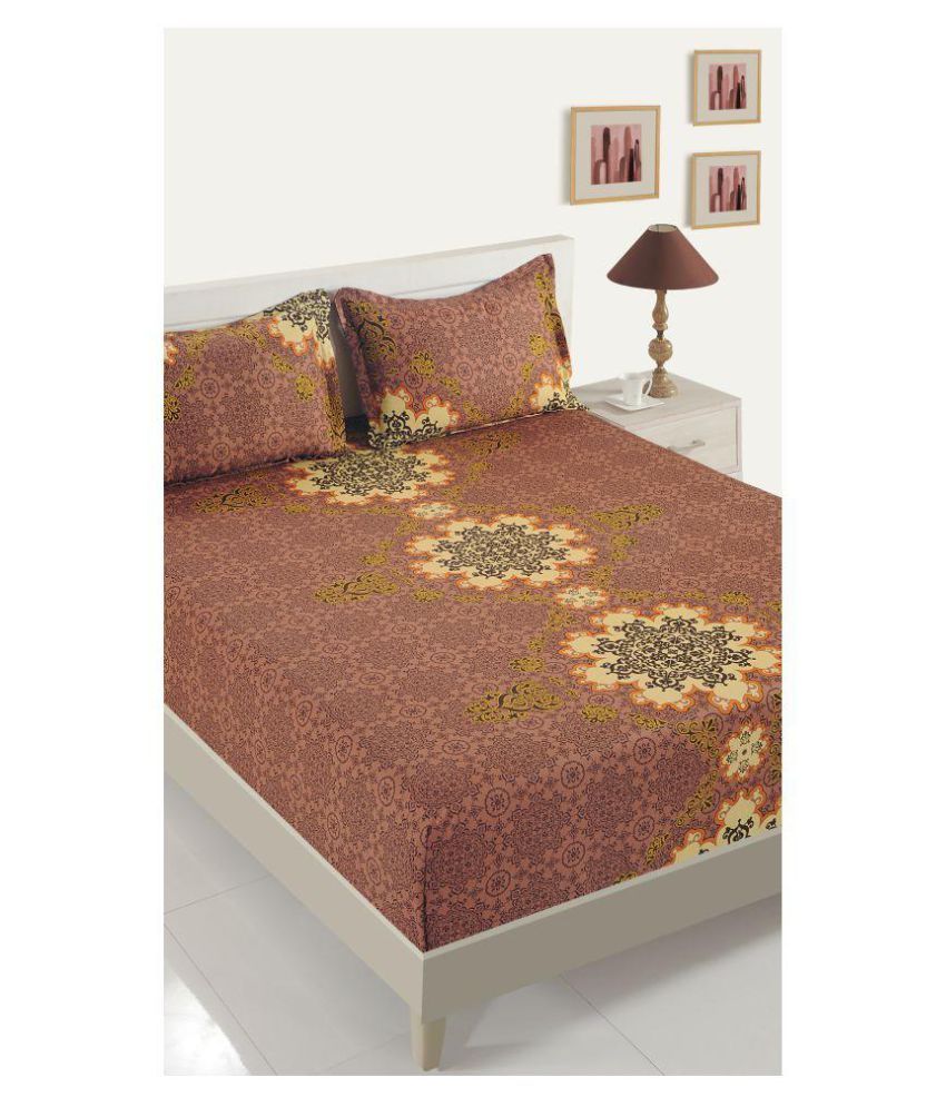 Swayam Sateen King Size Bed Sheet With 2 Pillow Covers Buy Swayam