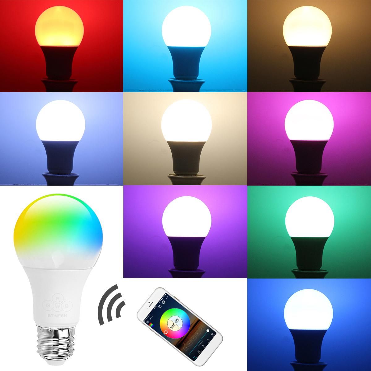Buy E27 4 5w Smart Wireless Bluetooth Mesh Rgbw Led Light Bulb App Music Control Ac100 240v Online At Low Price In India Snapdeal