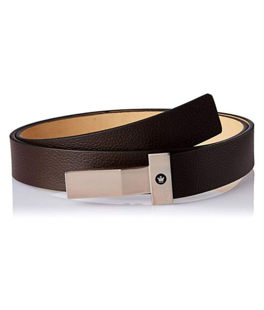 louis philippe belt Brown Leather Formal Belt: Buy Online at Low Price in India - Snapdeal