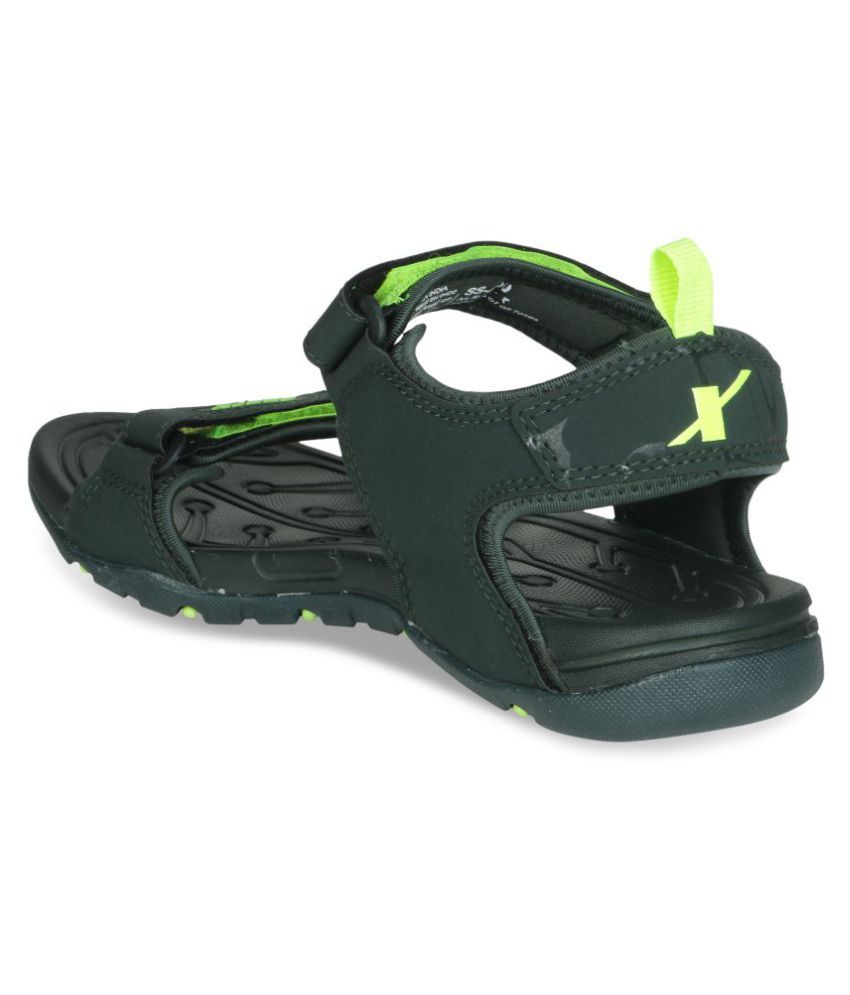 sparx green sandals