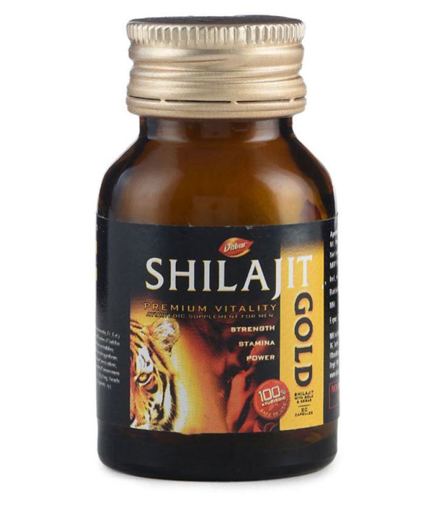     			Ayurveda Cure Dabur Shilajit Gold (20 x 6 = 120 Caps) Capsule 20 no.s Pack Of 6