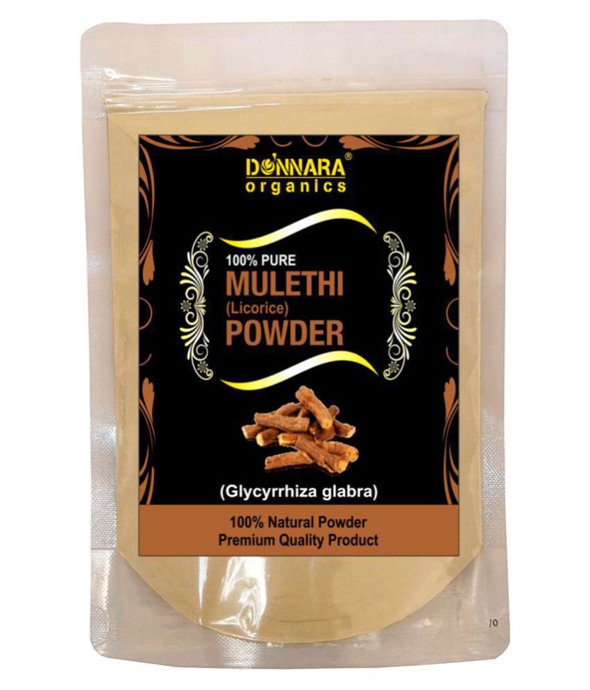 Donnara Organics Mulethi Powder For Intense Hydration For All Skin Types Pack of 1 of 150 Grams