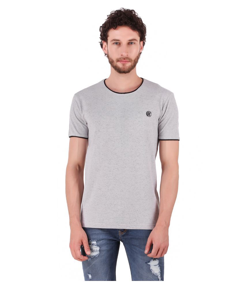     			URBAN COP Grey Half Sleeve T-Shirt