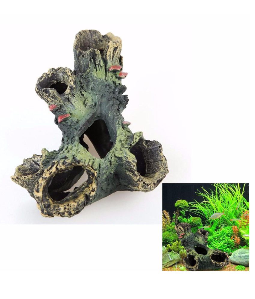 Aquarium Fish Tank Ornament Rockery Hiding Cave Landscape