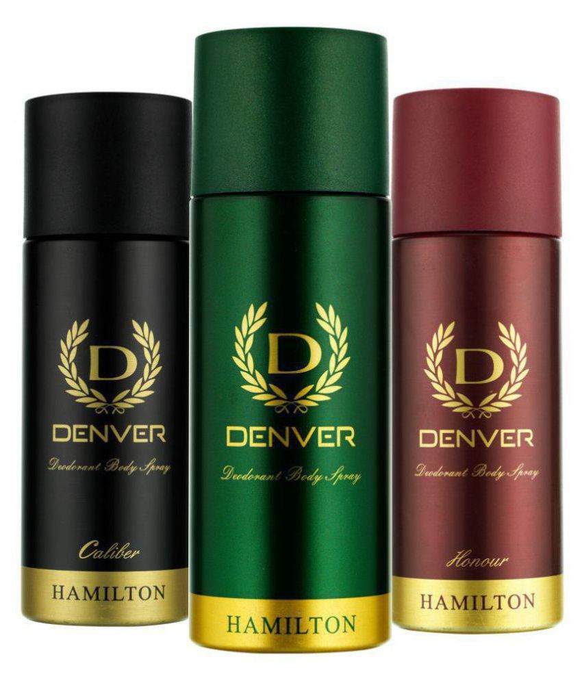     			Denver Hamilton Caliber & Honour Deo 165ml Pack of 3