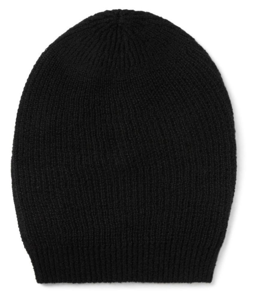     			Tahiro Black Woollen Cap - Pack Of 1