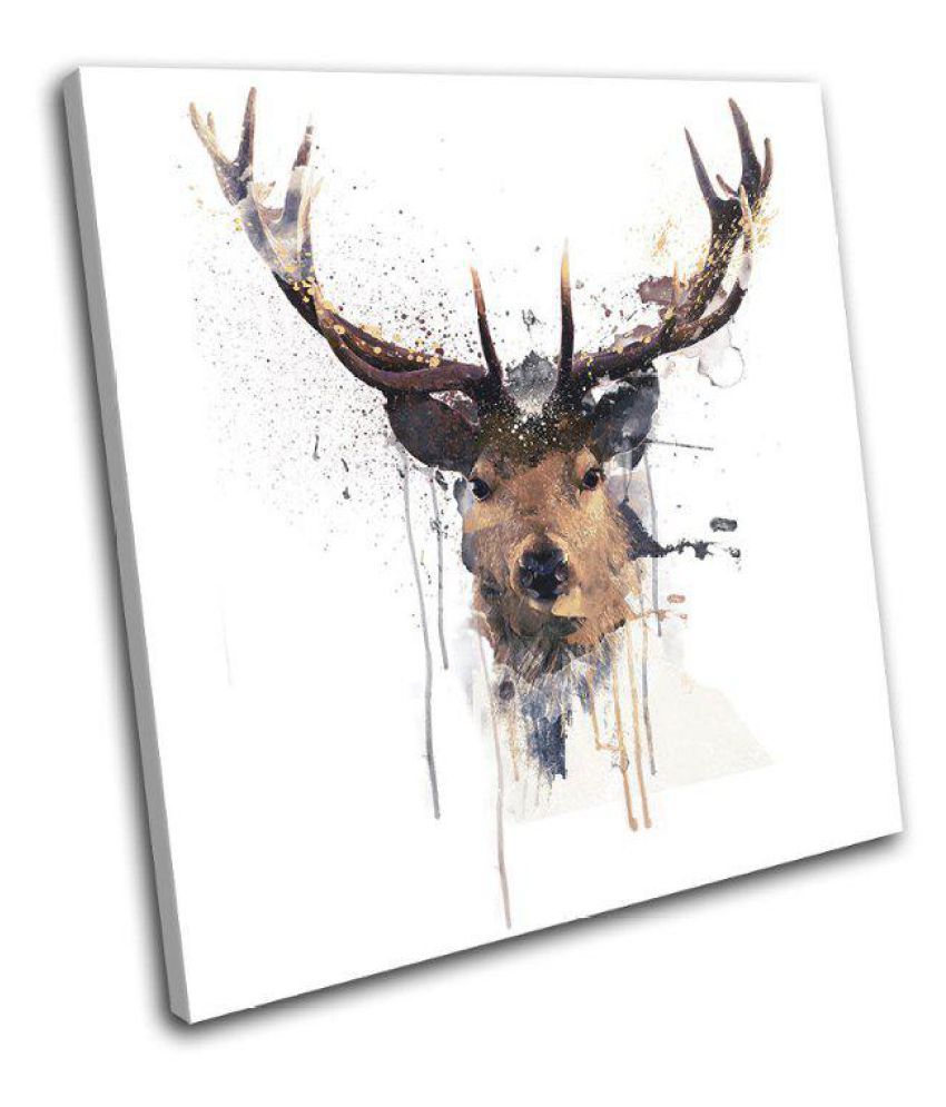 Canvas Print Painting Photo Home Dec Wall Art Poster Deer Animals Picture Framed