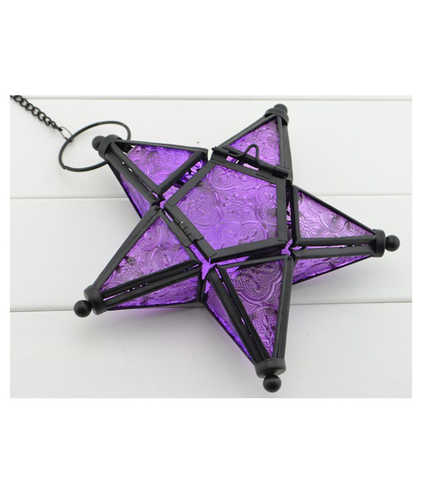 Moroccan Star Home Garden Lamps Hanging Tea Light Candle Holders Lanterns Buy Online At Best Price In India Snapdeal