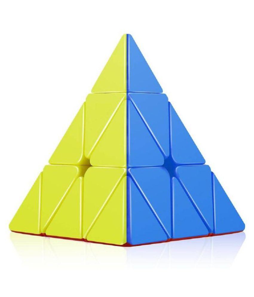 KITI KITS Rubik;s Multicolur Cube (Triangle, Strikerless)