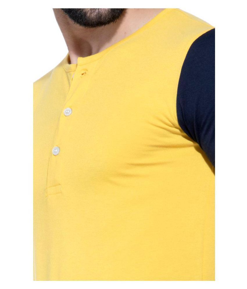 yellow half sleeve t shirt
