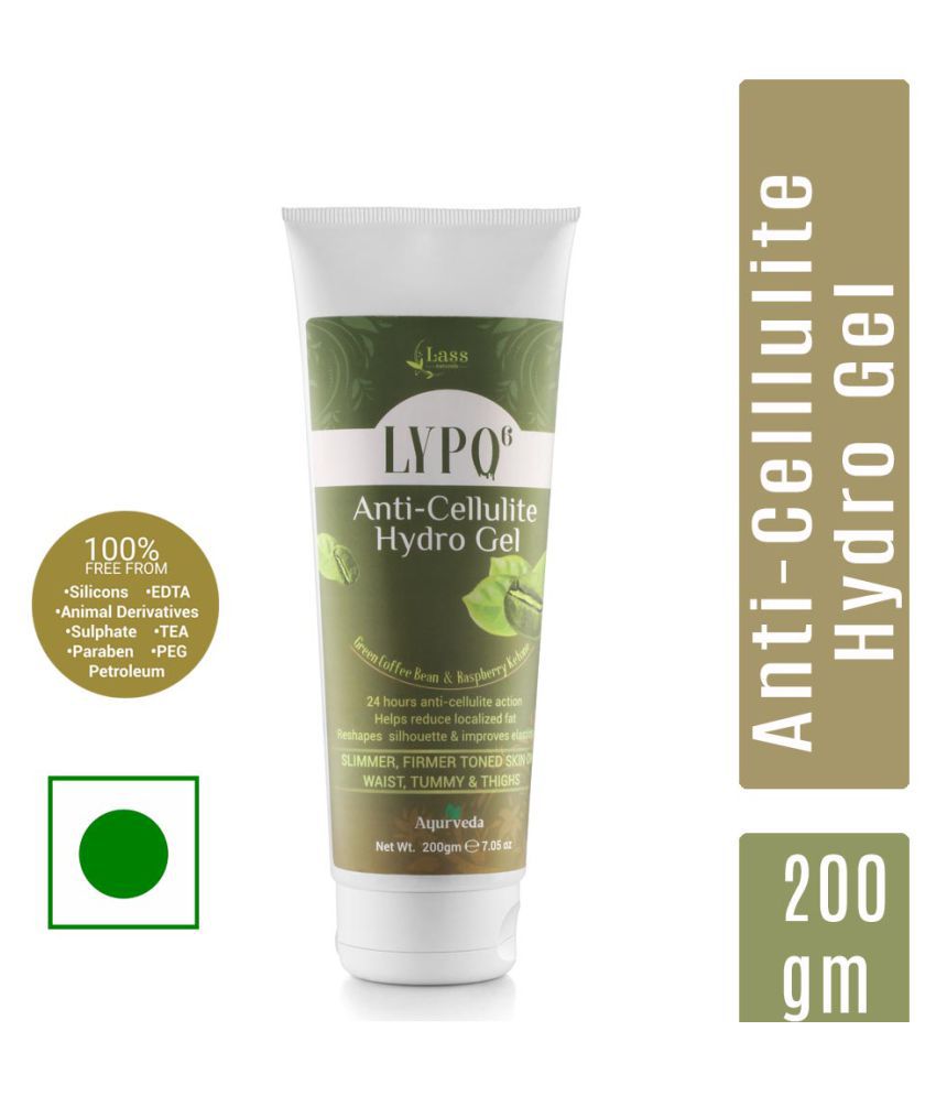 Lass Naturals Lypo6 Anti Cellulite Gel Ayurvedic Hydro Gel Shaping & Firming Gel 200 gm