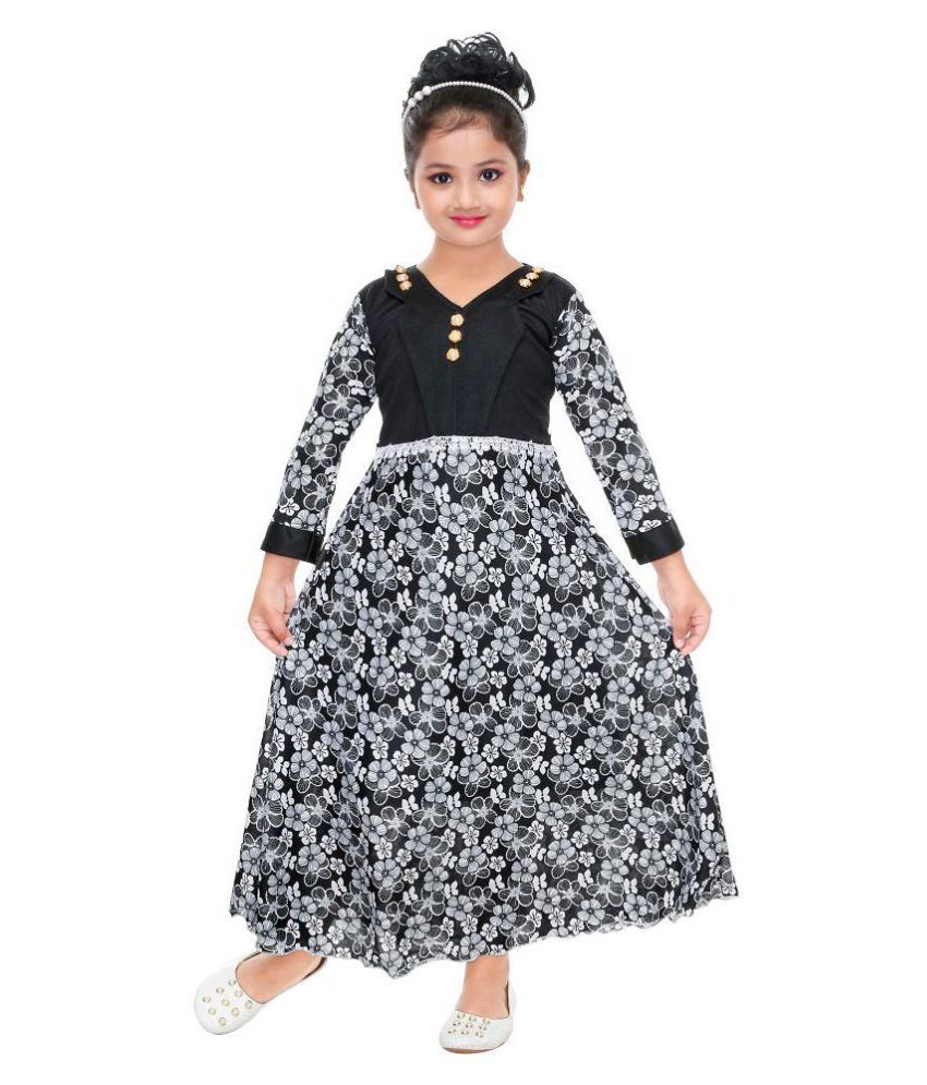 girls maxi full length party dress