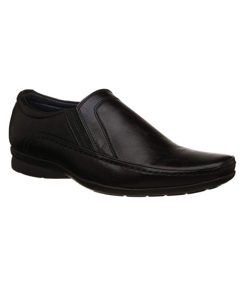 bata shoes leather black
