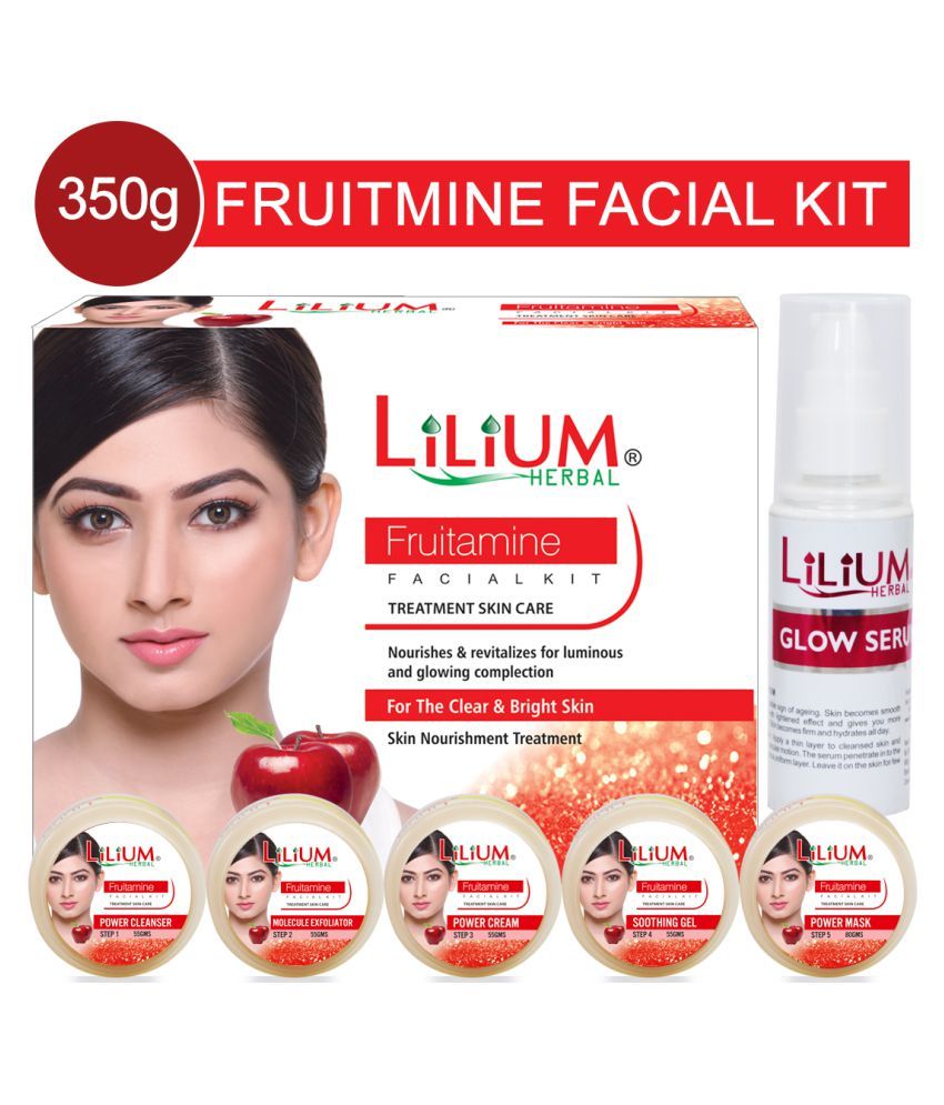 Lilium Fruitment Treatment Facial Kit 350gm With Wrist Watch Face 2 no
