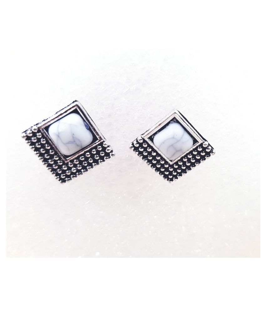 black metal ear studs