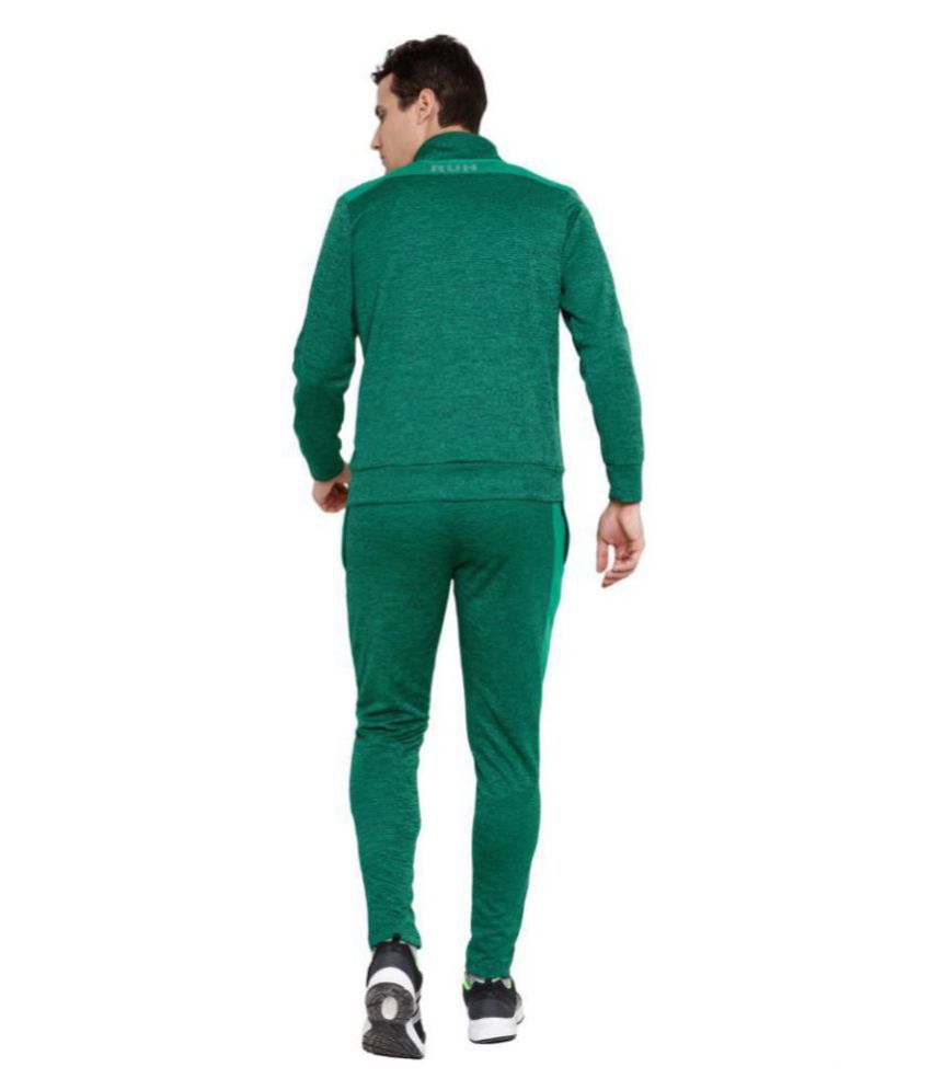 neon green jogging suit