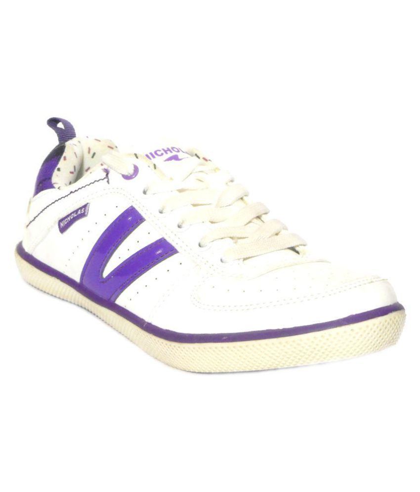 nicce white trainers