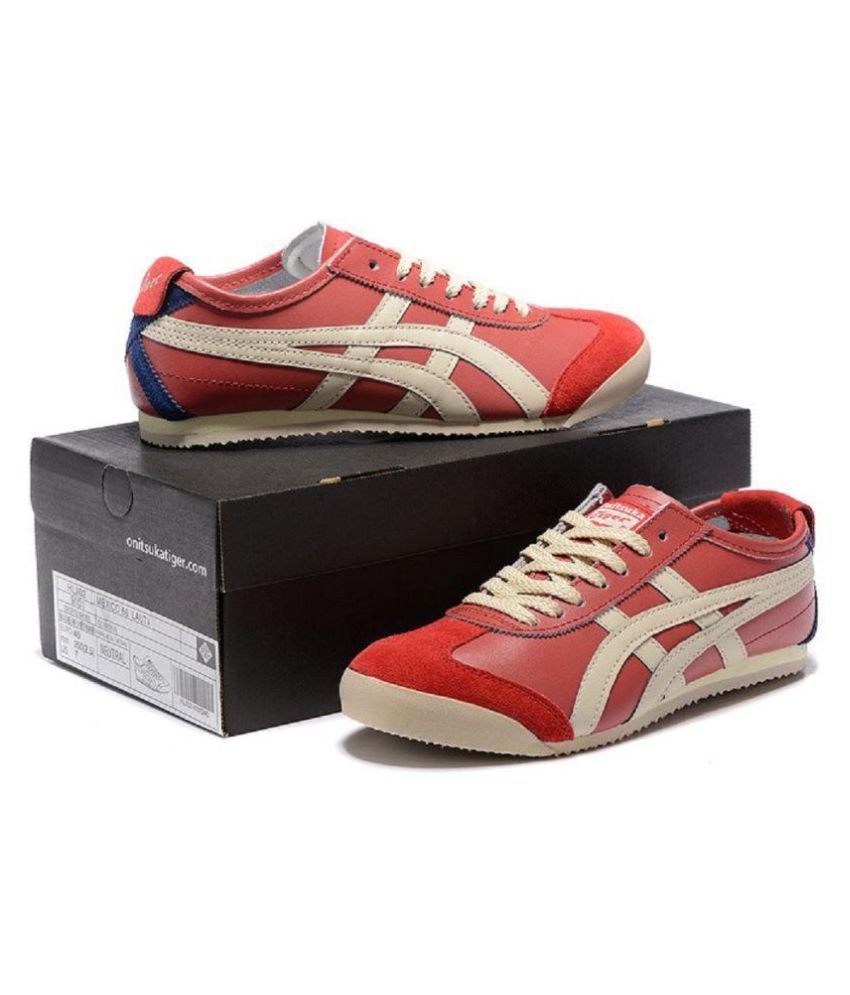 ONITSUKA TIGER Mexico 66 Red Running Shoes Red: Buy Online at Best ...