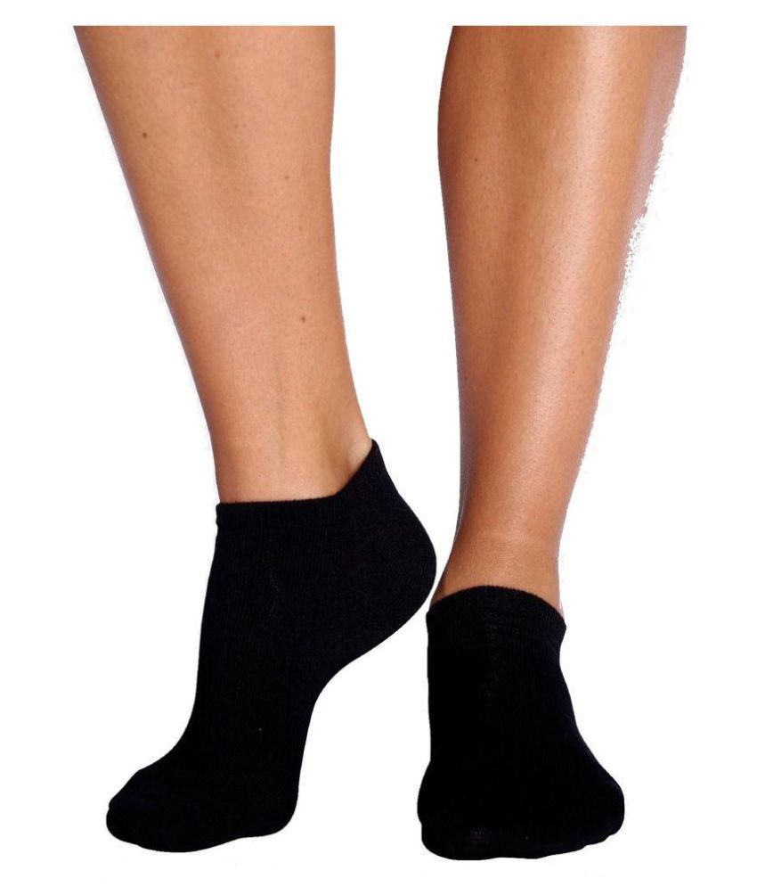 ALBORZ Black Sports Ankle Length Socks Buy Online at Low Price in