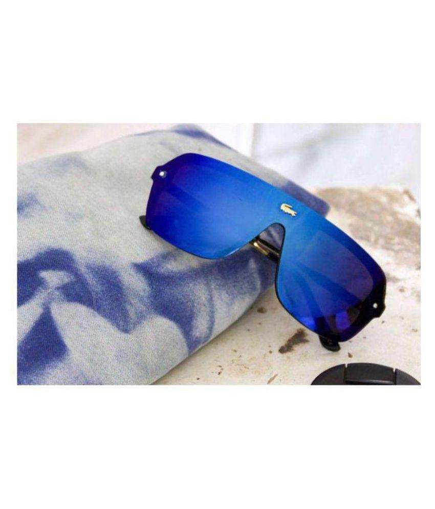 Lacoste Blue Aviator Sunglasses ( Blue 