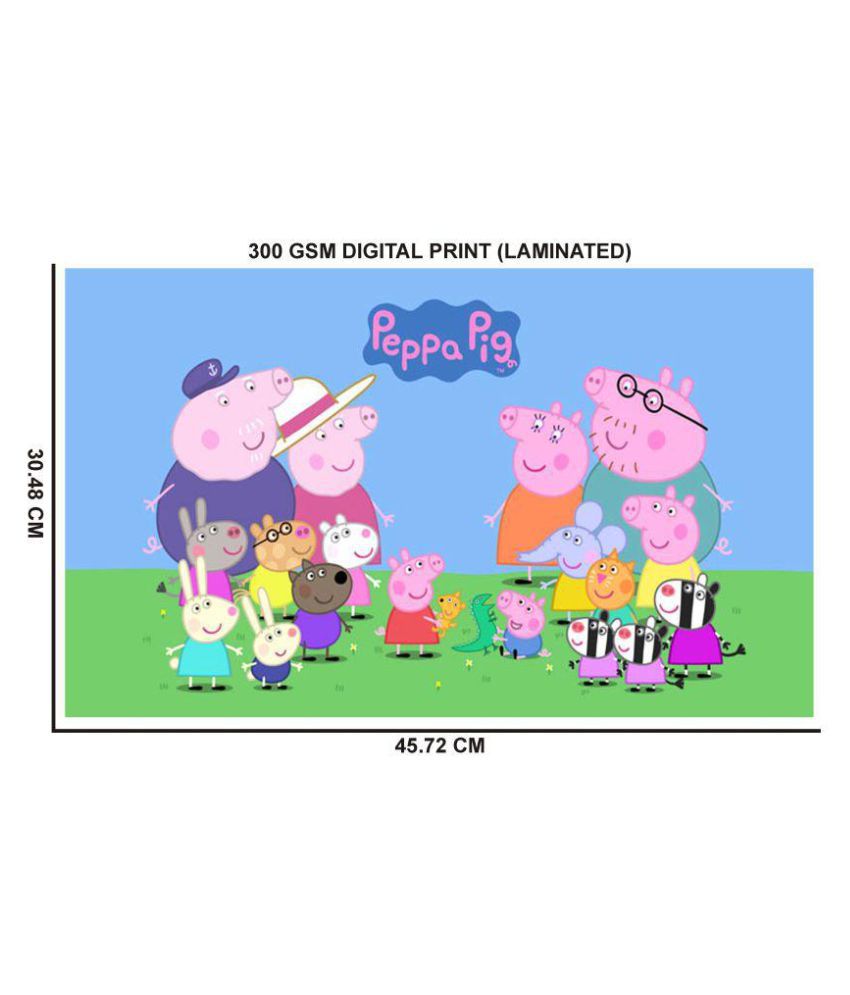 Yellow Alley - Peppa Pig Cartoon Poster-Laminated Poster Paper Wall Poster  Without Frame: Buy Yellow Alley - Peppa Pig Cartoon Poster-Laminated Poster  Paper Wall Poster Without Frame at Best Price in India