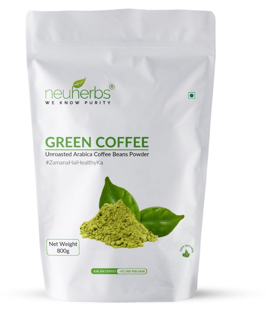 Neuherbs Organic Green Coffee Beans Powder for Weight Management 800 gm
