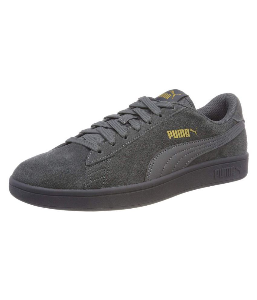 puma black casual shoes