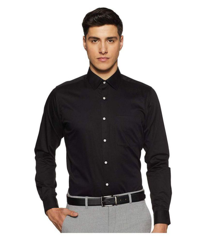 ARDYN™ Black Slim Fit Formal Shirt - Buy ARDYN™ Black Slim Fit Formal ...