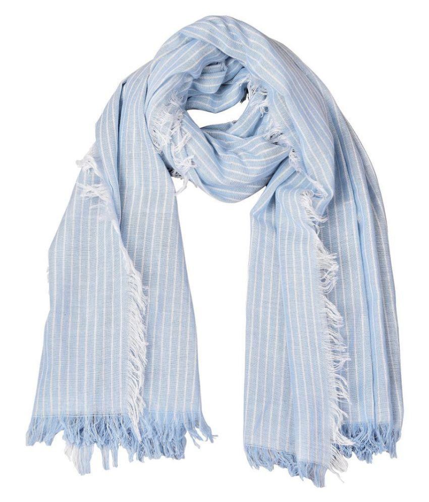 Aimee Blue Cotton Scarves Buy Online at Low Price in India Snapdeal